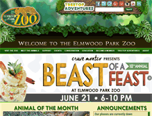 Tablet Screenshot of elmwoodparkzoo.org